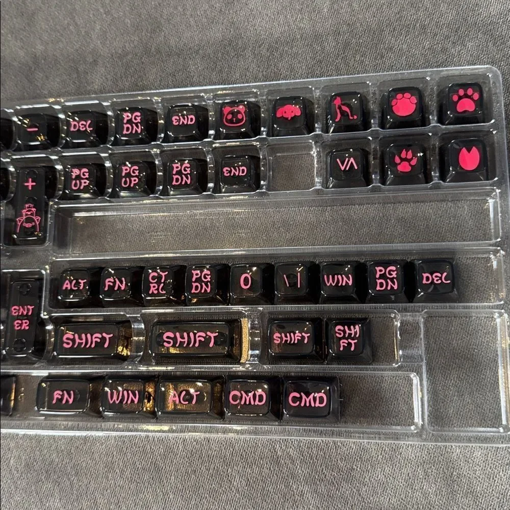 Coolkiller Animal World Theme Clear Keycap Set 142 Key Caps for Keyboards NEW